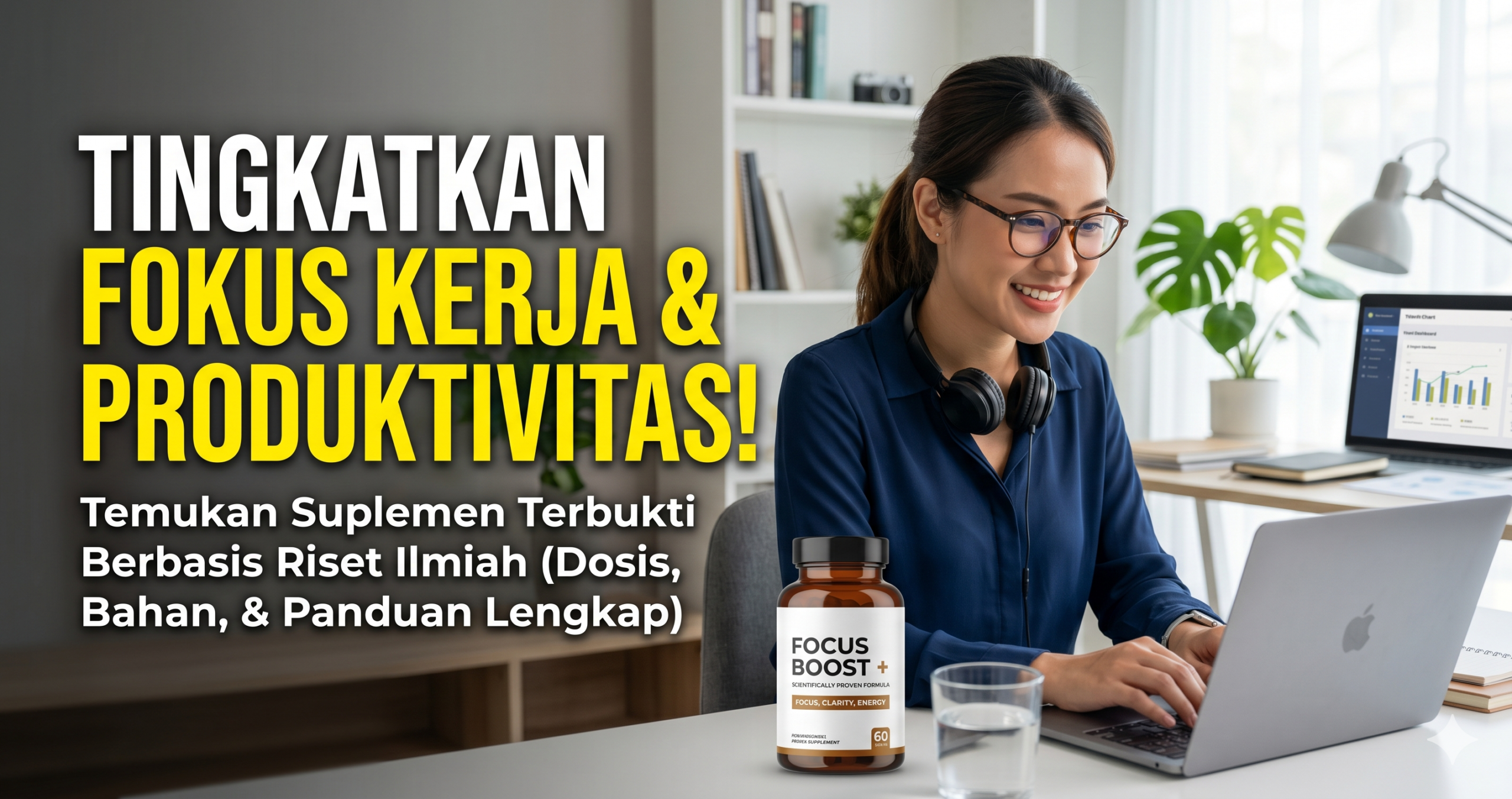 7 Suplemen Terbaik untuk Meningkatkan Fokus Kerja 2026