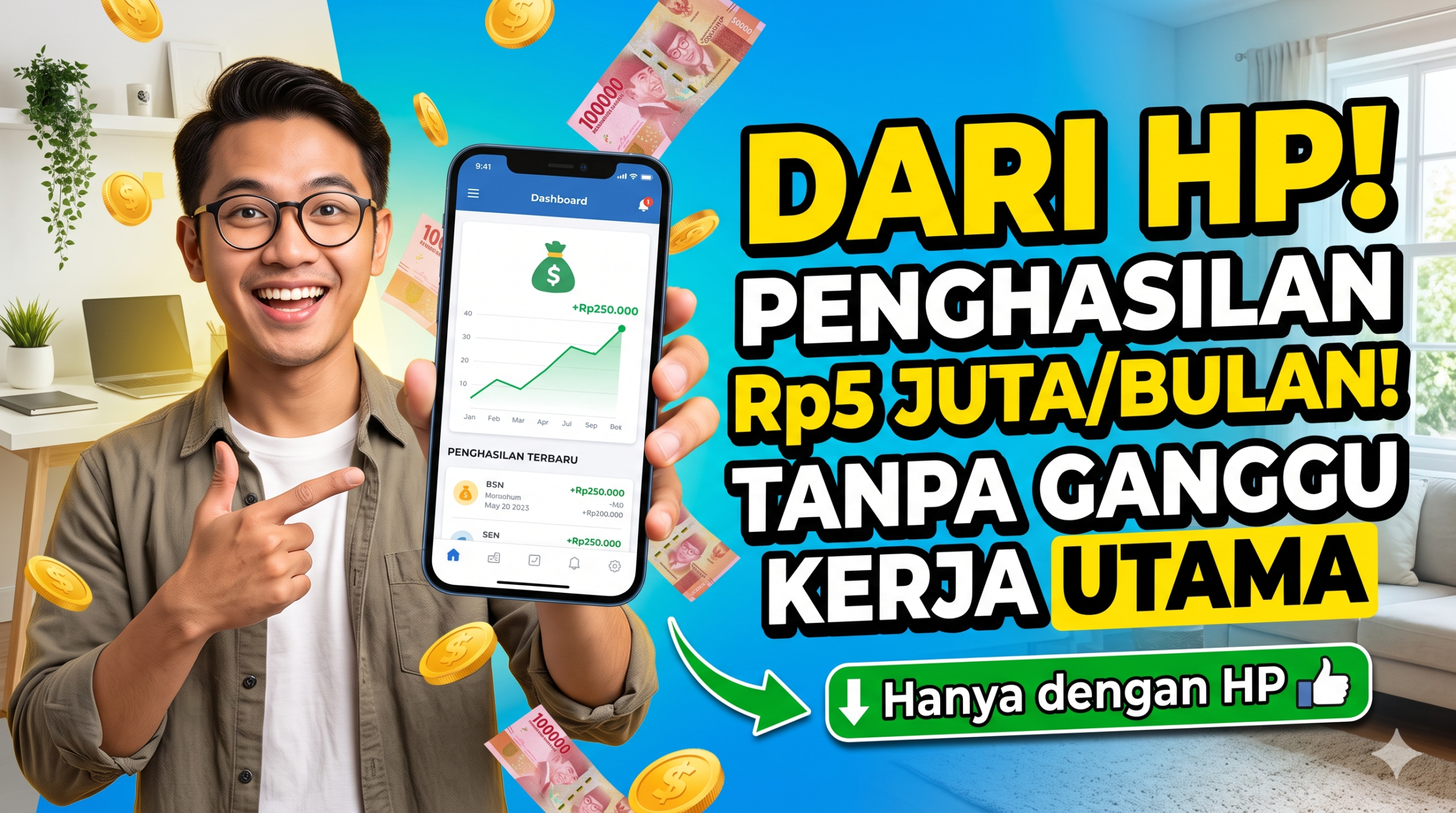 Cara Hasilkan Uang dari HP Tanpa Ganggu Kerja Utama