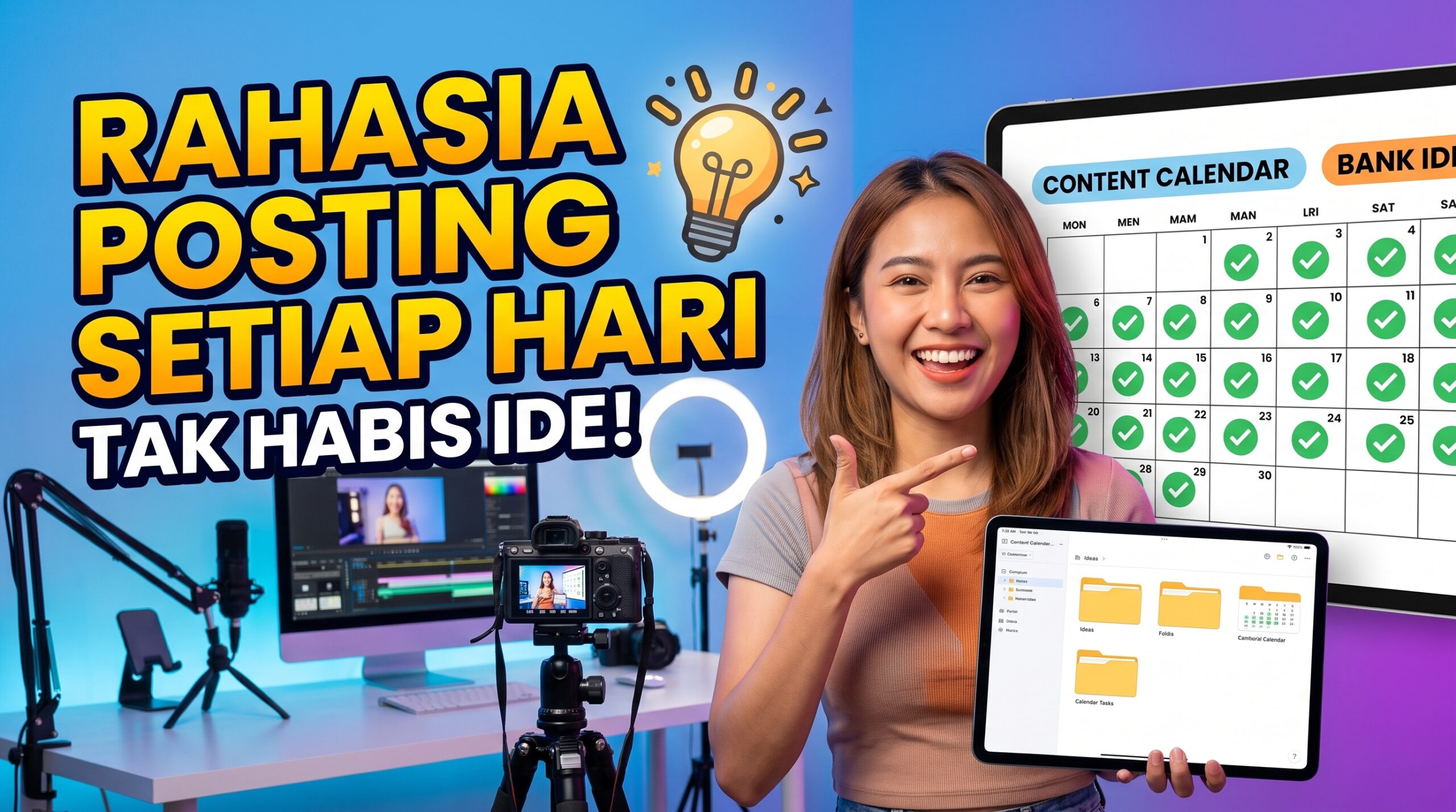 Cara Konsisten Posting Konten Tips Tak Kehabisan Ide