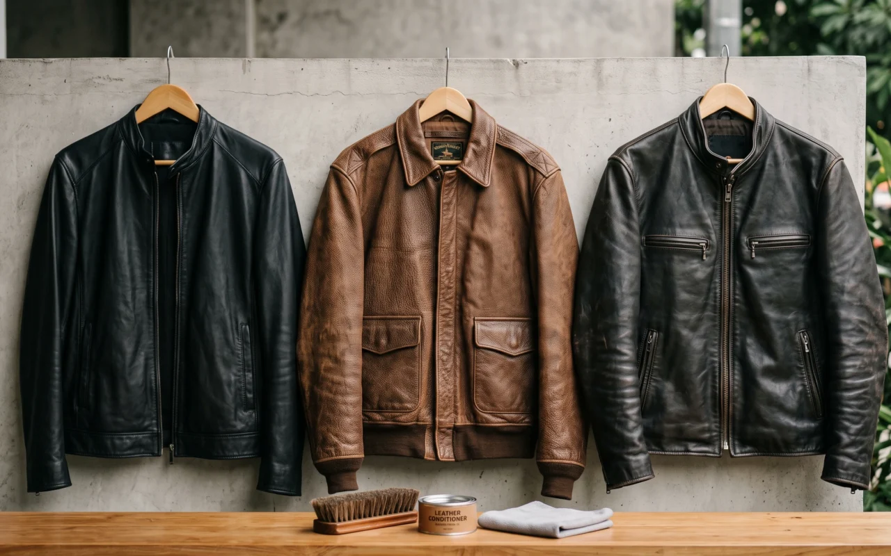 Jaket kulit asli Indonesia